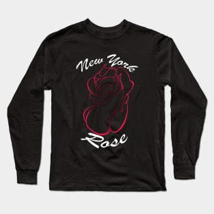 New York - Rose Long Sleeve T-Shirt